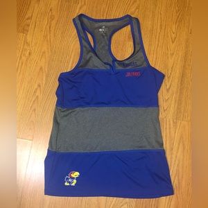 Kansas Jayhawks Women’s Medium Cross Back Tank Top